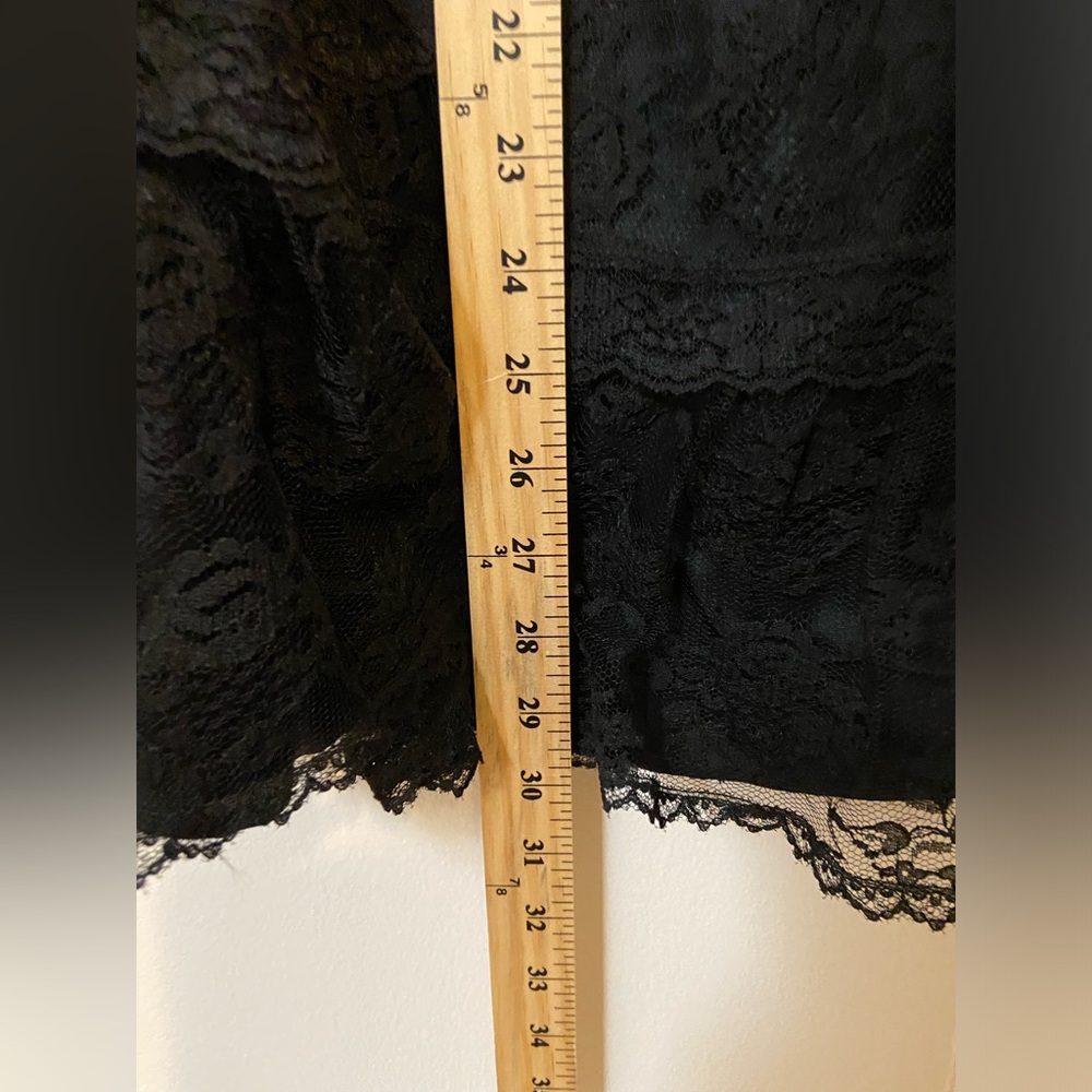 Jessica McClintock black Sheer gothic Lace strapless dress Size 7 - Picture 10 of 10